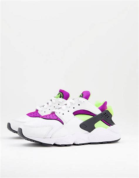 nike huarache weiß lila|Weiß Huarache Schuhe (3) .